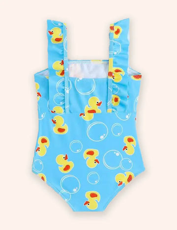 Costum de baie fără mâneci cu arc de imprimare
